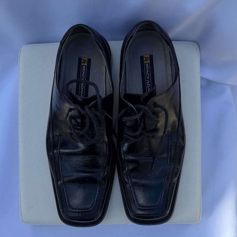 Stacy Adams Black Leather Oxfords